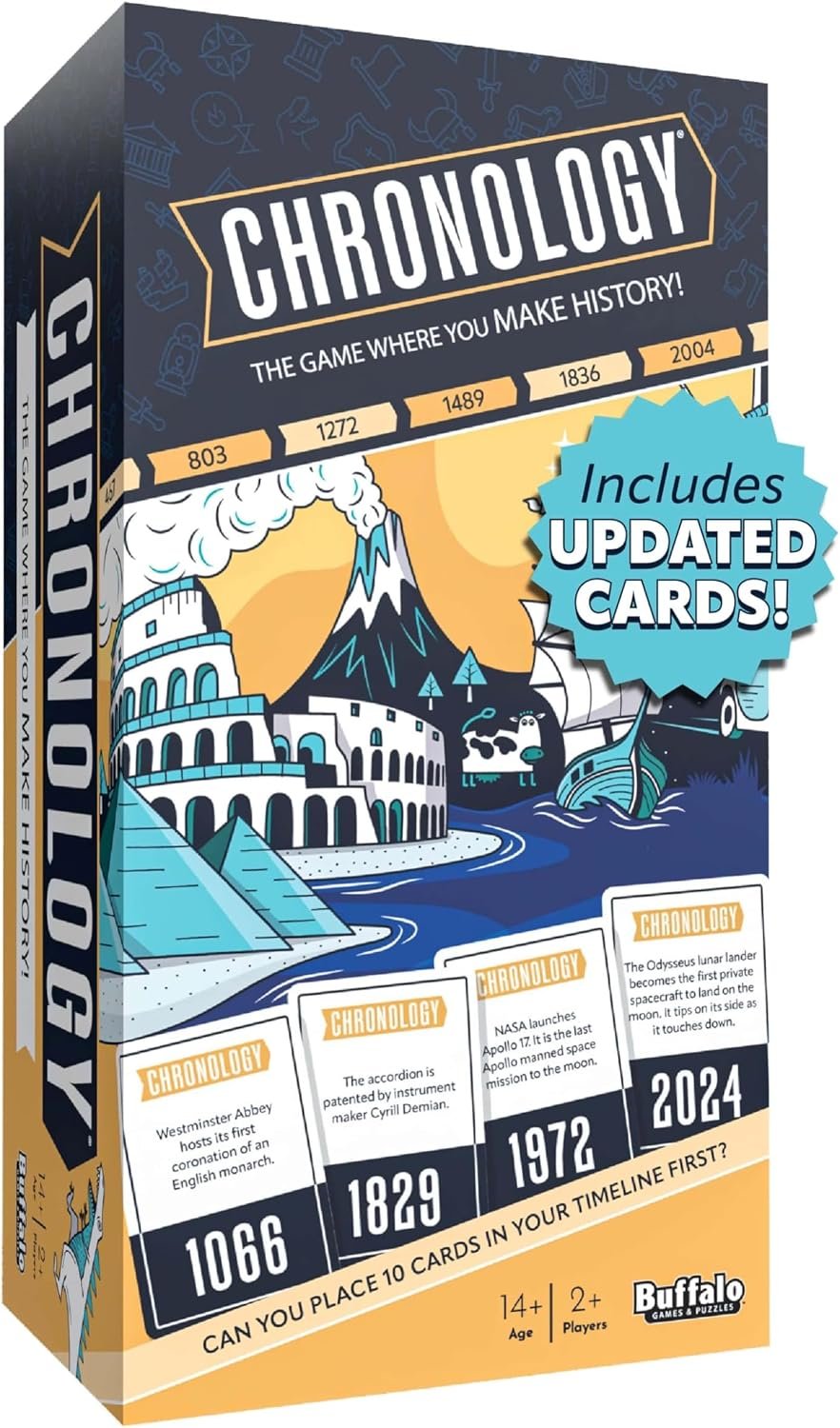 Buffalo Games – Chronology – The Game Where You Make History – Historical Timeline Trivia for 2+ Players, Ages 14+