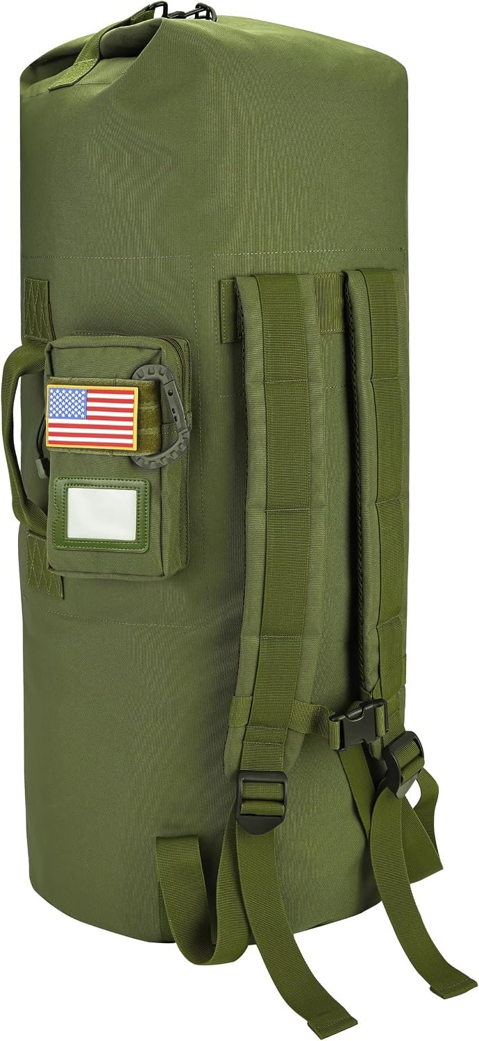 DEYACE Military Army Duffle Bag, 110L Extra Large Sea Bag or Laundry Bag