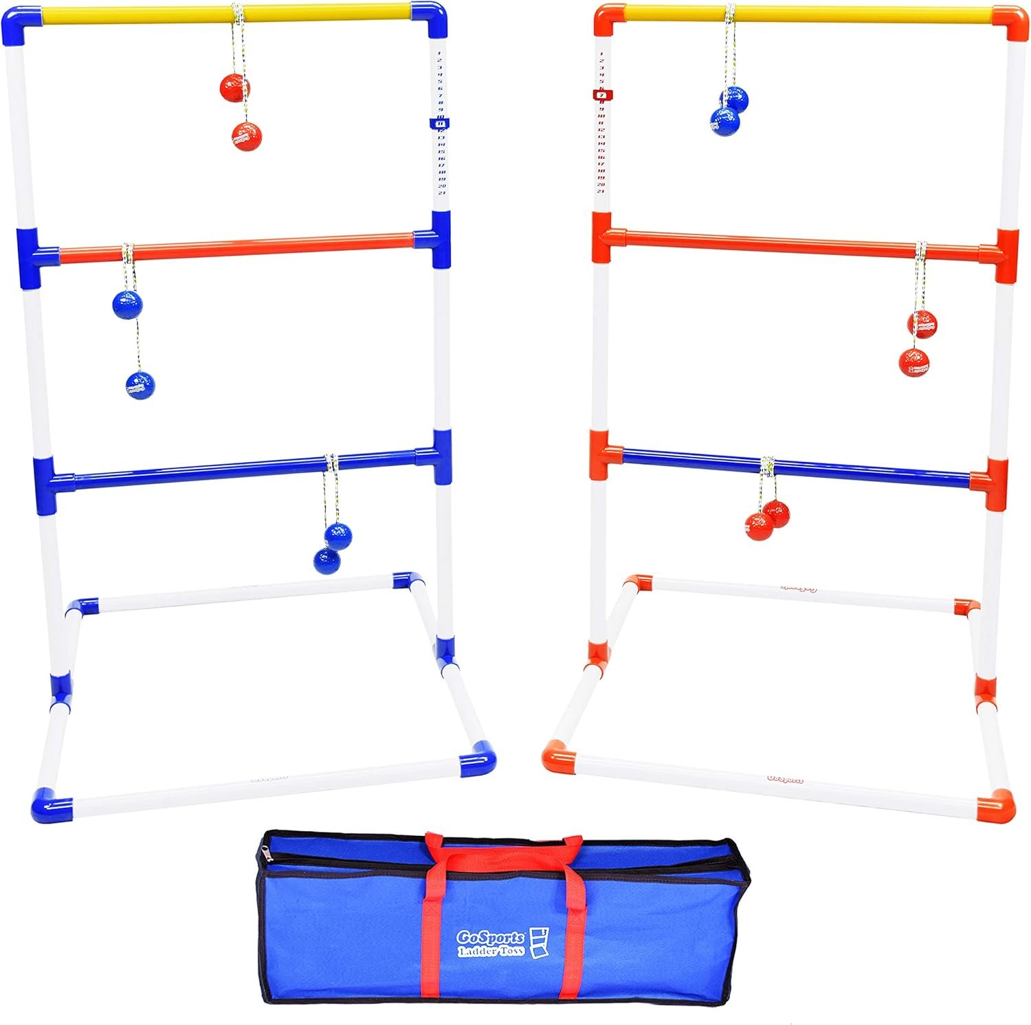 GoSports Portable Ladder Toss Game Set For Family and Friends – Weather Resistant Construction and Easy Setup for Adults and Family – Backyard Toss Game for Family Party, Cookouts & Beach Fun