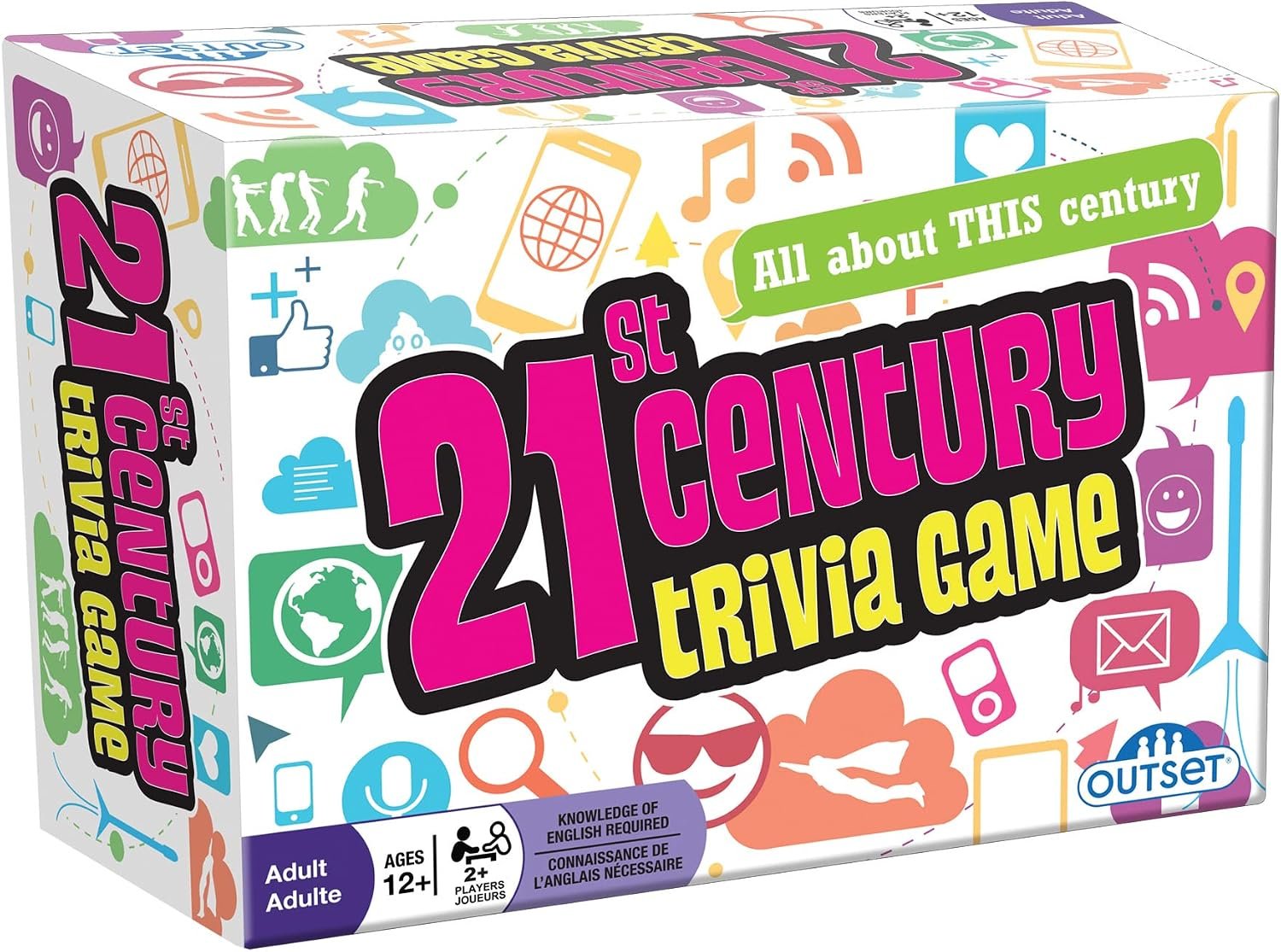 21st Century Trivia Game – Party Game – Family Game – Travel Game – Fun and Easy to Play – 1200 Trivia Questions – for 2 or More Players – Ages 12+
