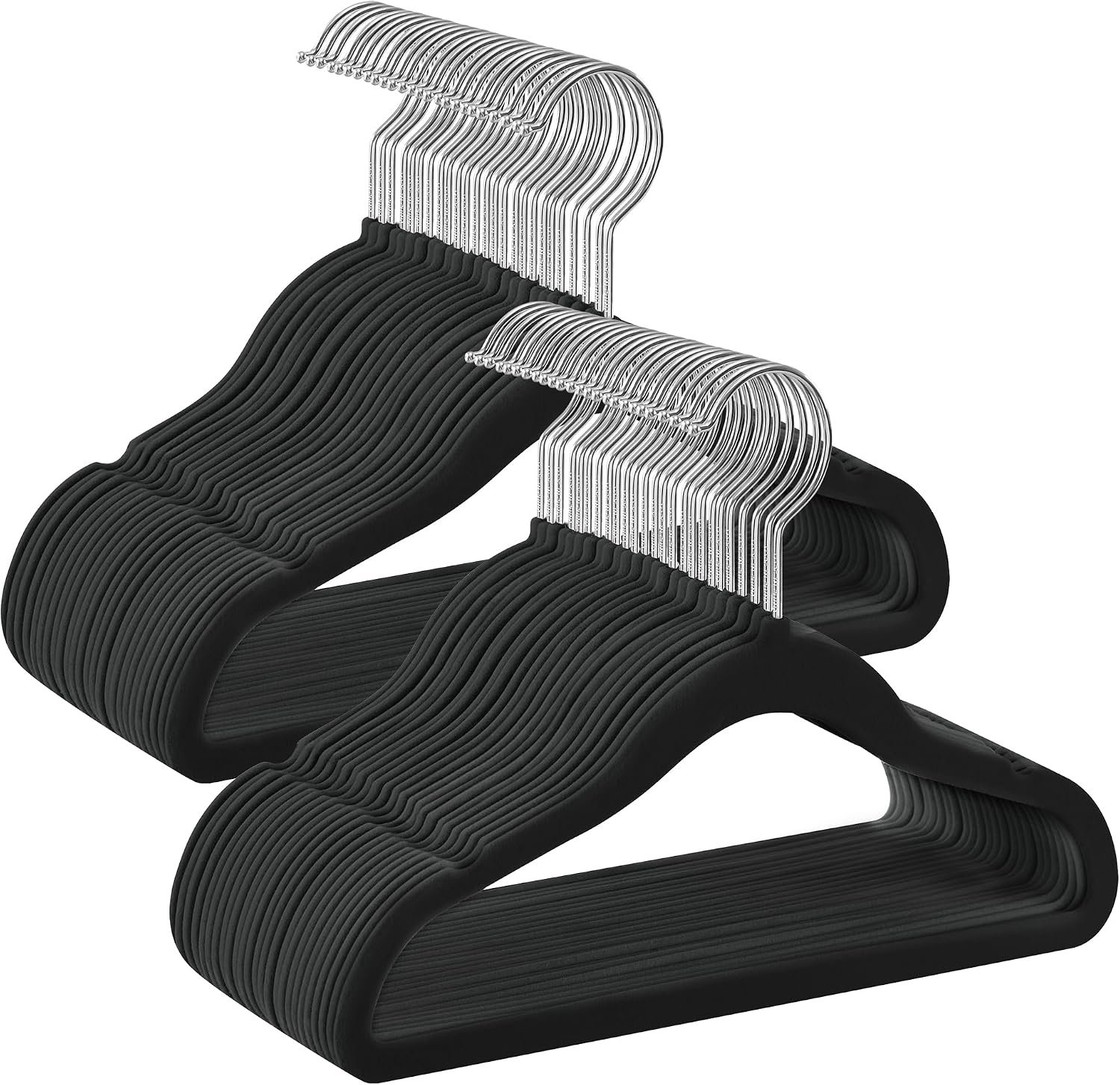 SONGMICS Baby Hangers 50 Pack, Velvet, Non-Slip, Space-Saving