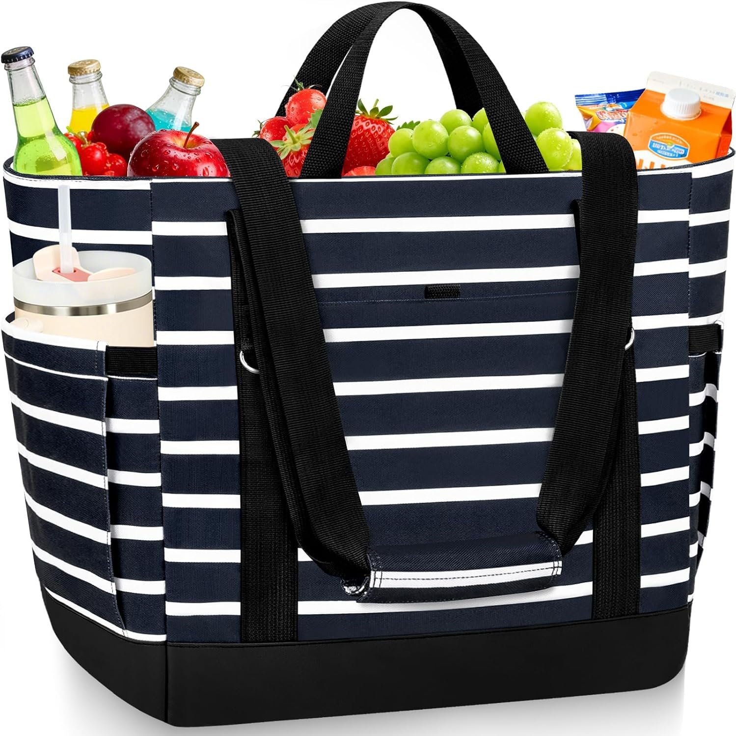 Cooler Bag Insulated Soft Side Cooler Tote Bag Reusable Grocery Bags
