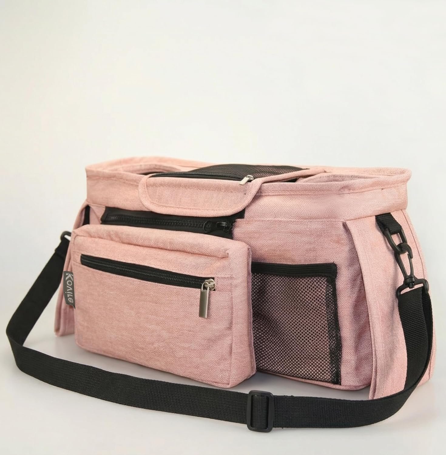 Universal Stroller Organizer Bag with Insulated Cup Holder & Non-Slip Strap