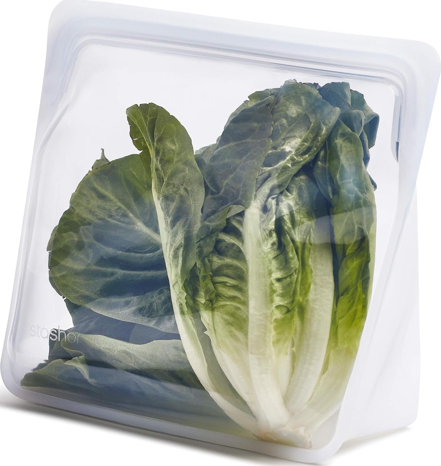 Stasher Premium Reusable Silicone Bag, Stand-Up Mega, Clear, 104 oz