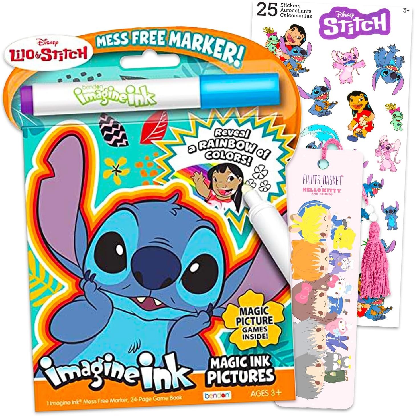 Disney Lilo and Stitch Mess Free Coloring Book Set – Bundle with Stitch Imagine Ink with Mess Free Coloring Pages Plus Stickers, More | Coloring Activities for Boys, Girls, Kids