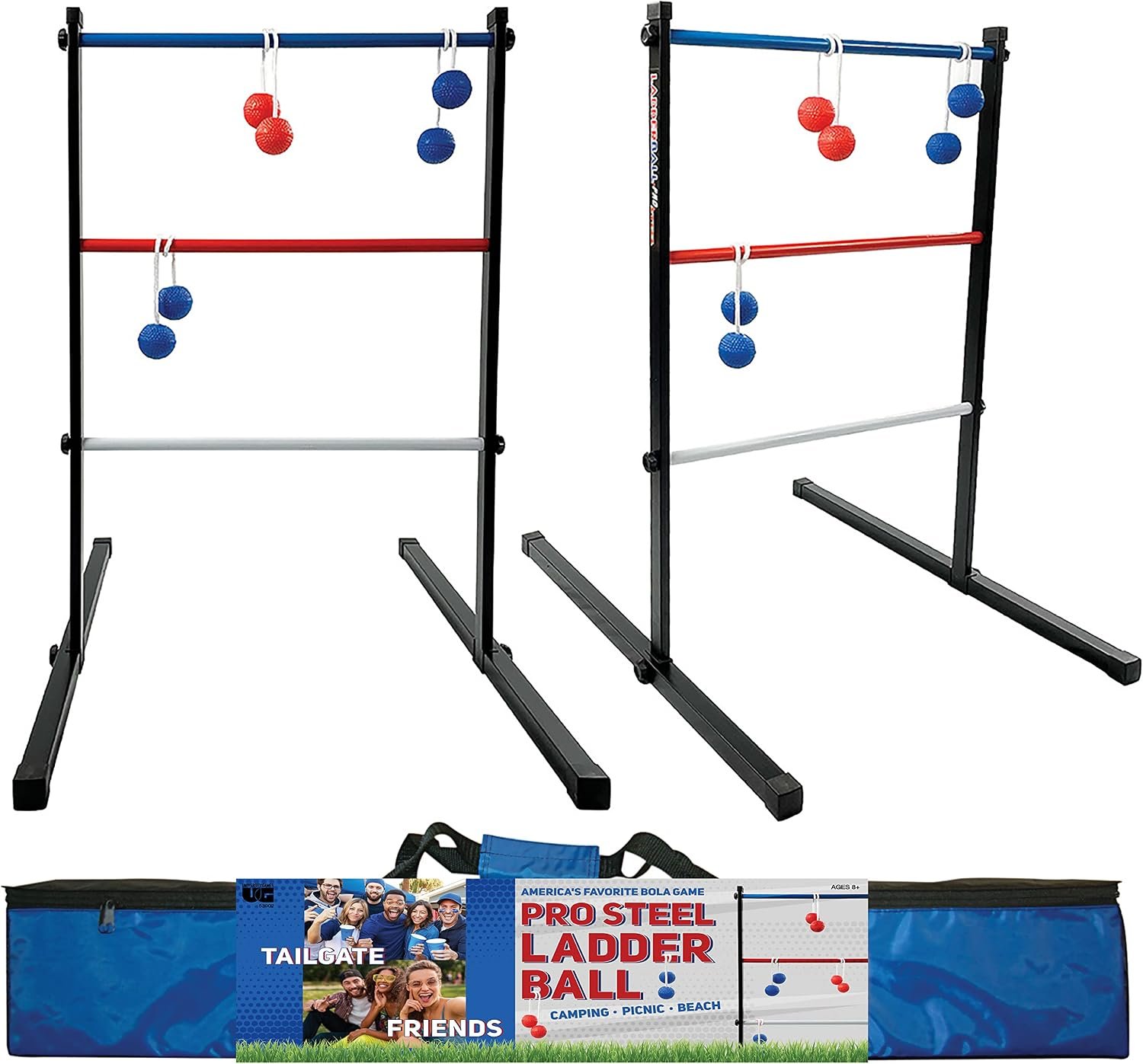 Ladderball Pro Steel Outdoor Lawn Toss Game Set, Ages 8+