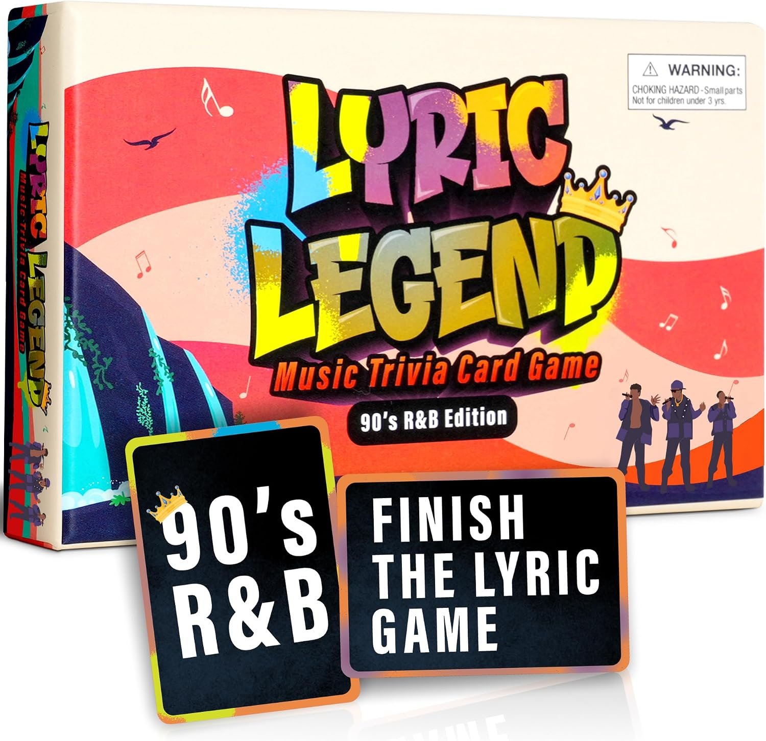 Lyric Legend 90’s R&B Music Trivia – Adult Games for Game Night – Good for Groups – Finish The Lyrics Party Game – Multiple Choice, Listen While You Play with Included Playlist!