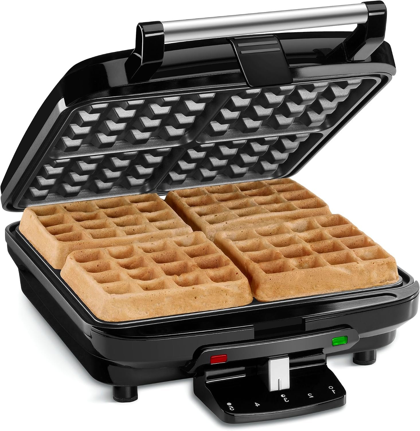 Cuisinart Belgian Waffle Maker, Stainless Steel, 4-Slice Square