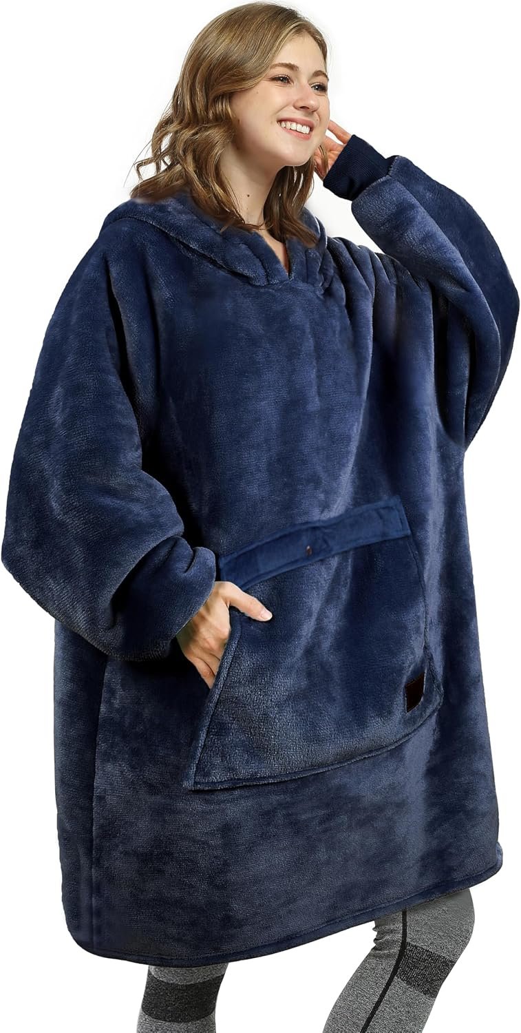 Catalonia Oversized Wearable Blanket Hoodie Sweatshirt for Adults