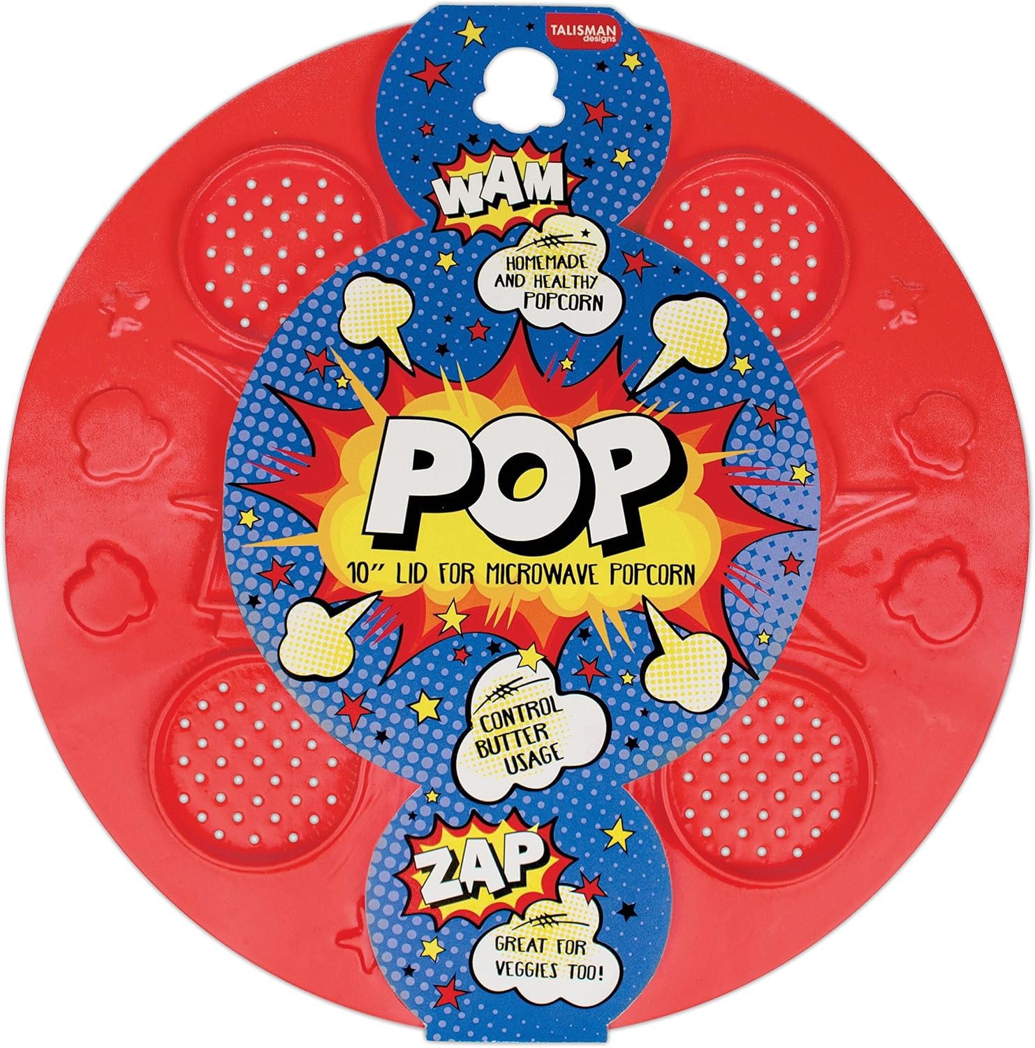 Talisman Designs 00545 Pop Microwave Popcorn Lid, Silicone