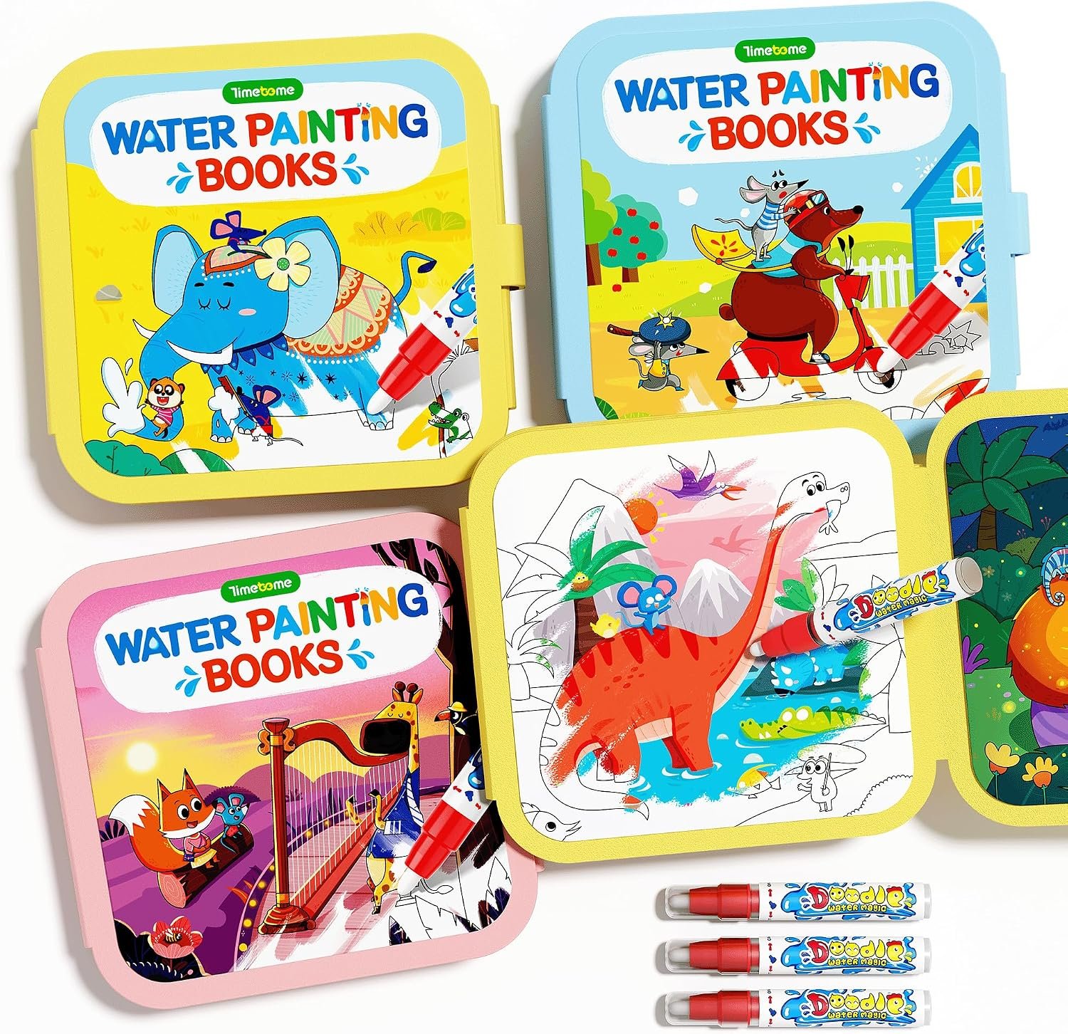 Timetome Water Painting Books for Kids Ages 3-6