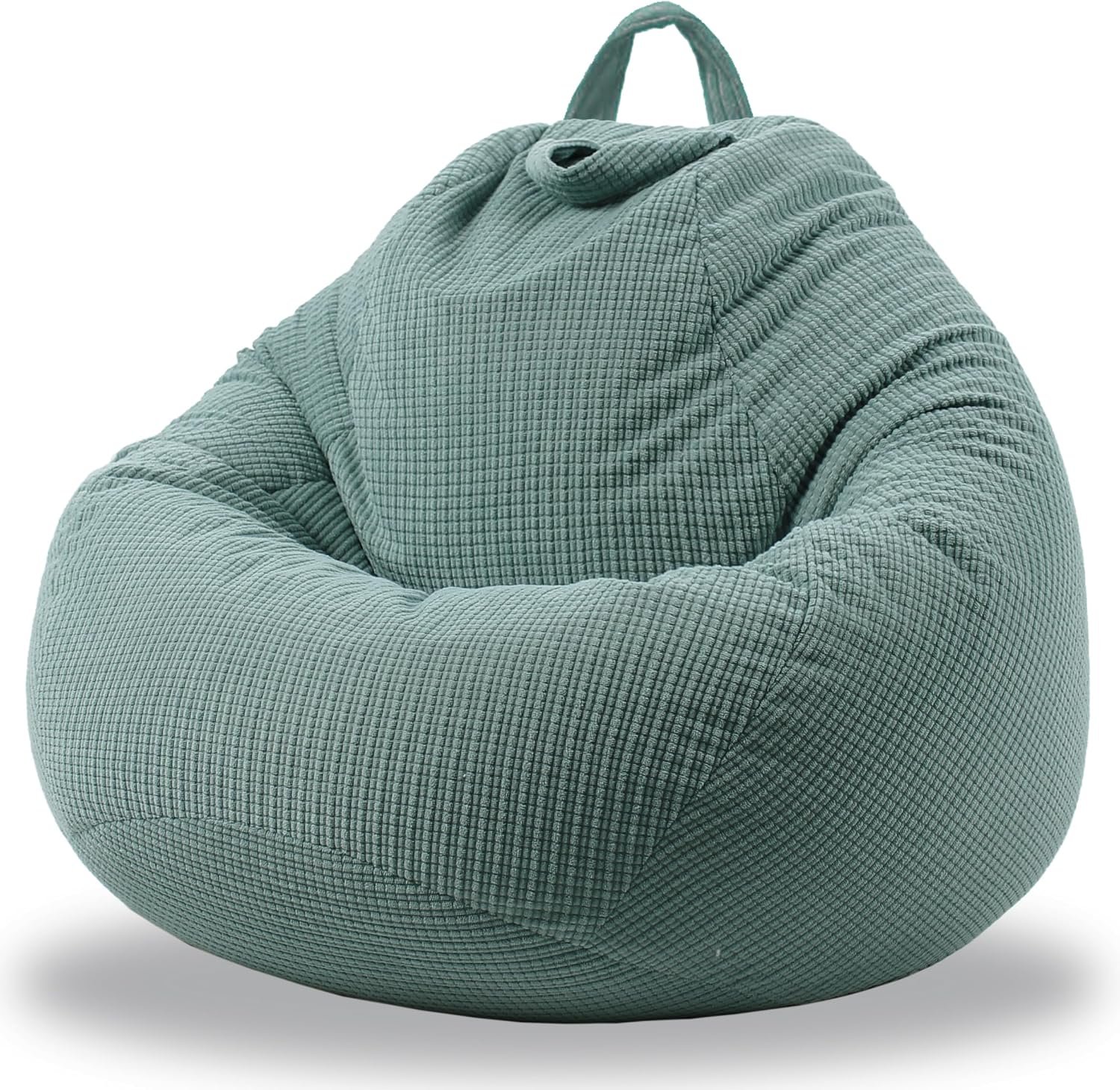 ENBAOHUI Stuffed Animal Storage Bean Bag Chair Cover (No Filler) Washable Ultra Soft Corduroy Bean Bag Cover for Organizing Plush Toys, Bean Bag for Adults