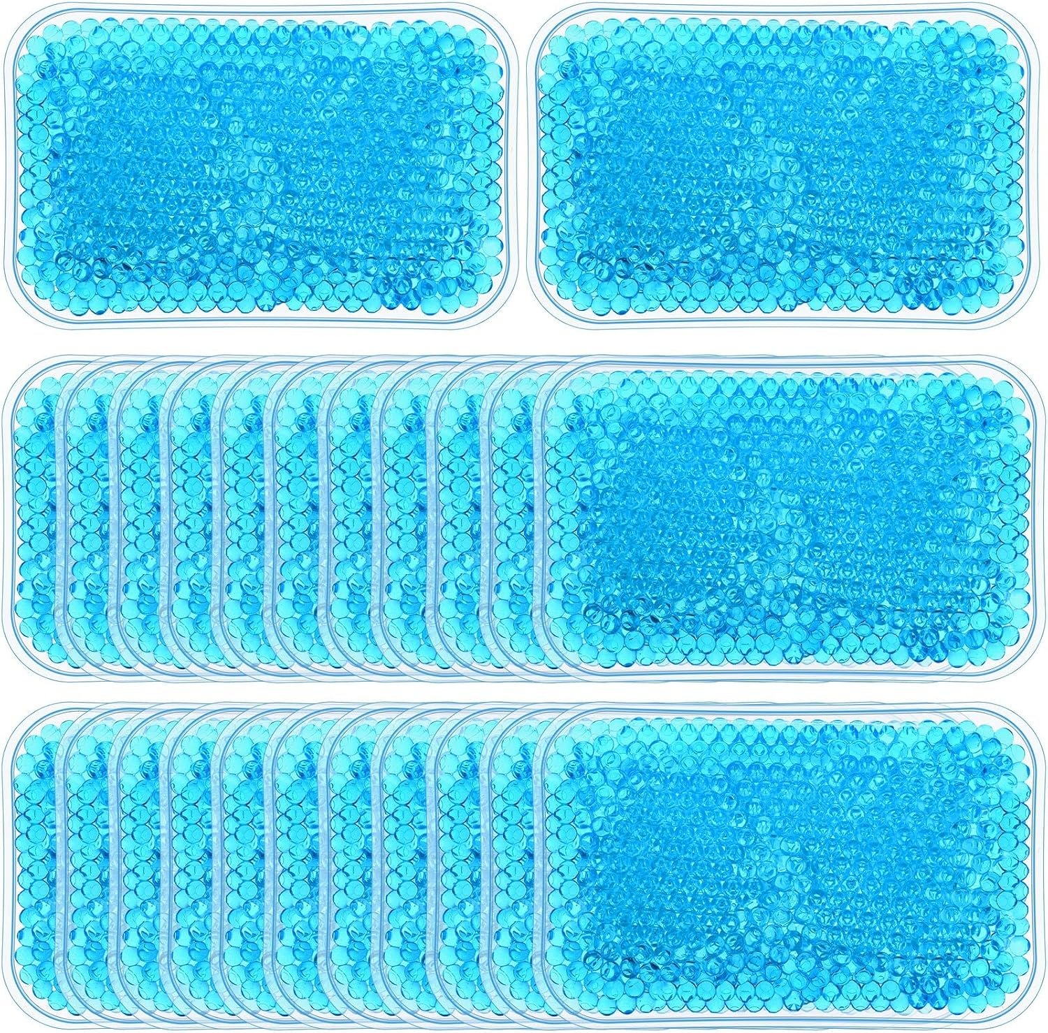 Trelaco 24 Pcs Gel Bead Ice Pack 4 x 6 Inch, Reusable Hot Cold Pack